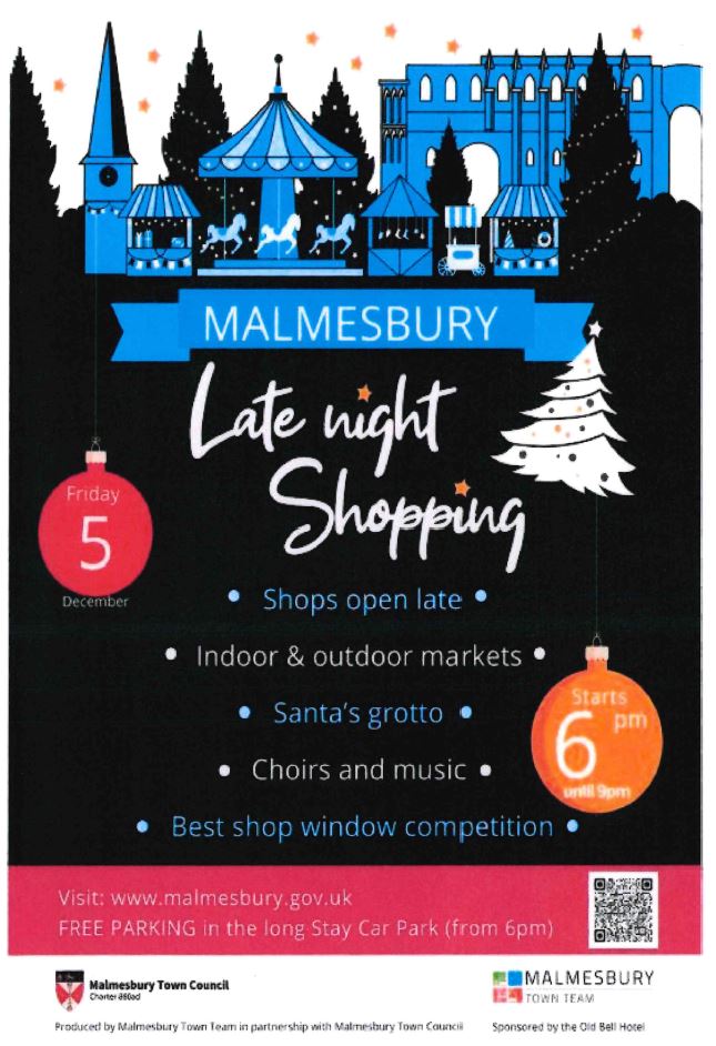 Malmesbury Christmas Late Night Shopping 2025